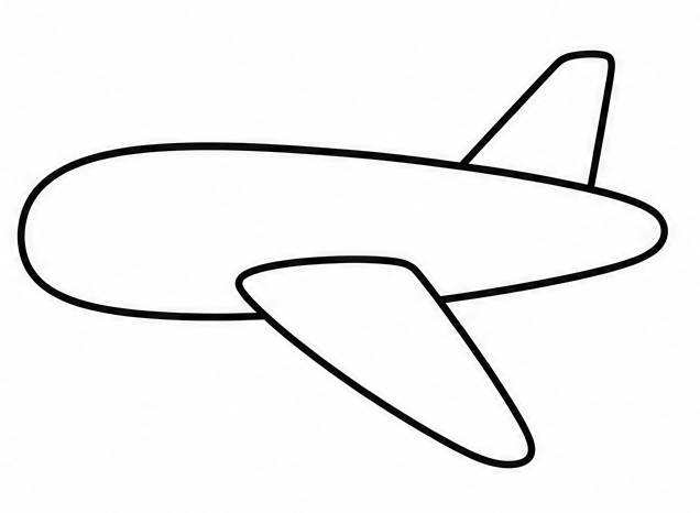 How to draw airplane — step 4