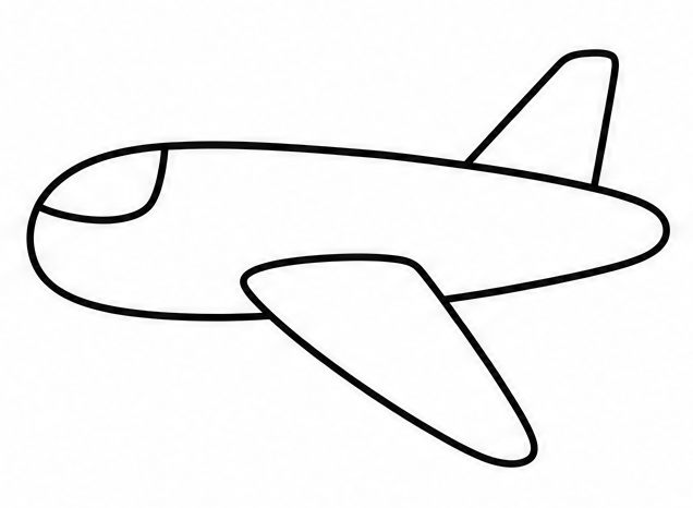 How to draw airplane — step 5