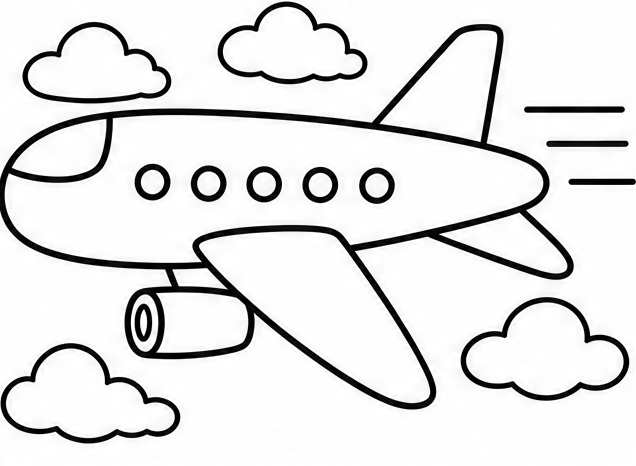 How to draw airplane — step 8