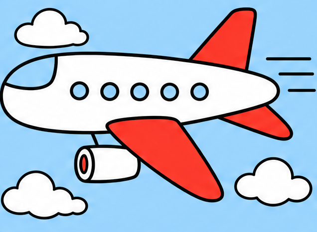 how to draw an airplane drawing