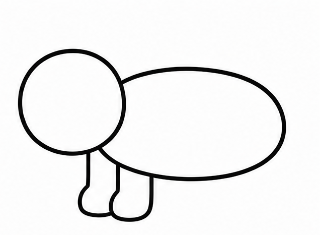How to draw animals — step 3