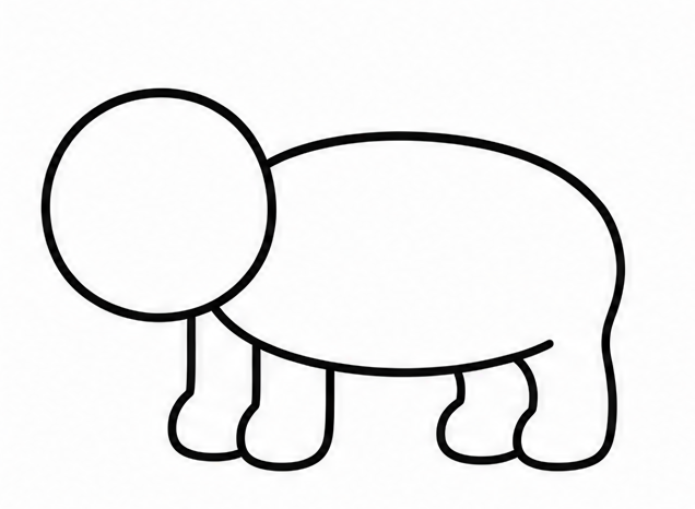 How to draw animals — step 4