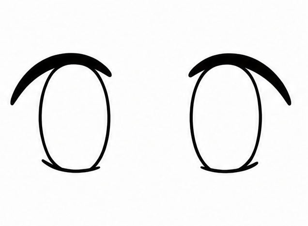 How to draw anime eyes — step 3