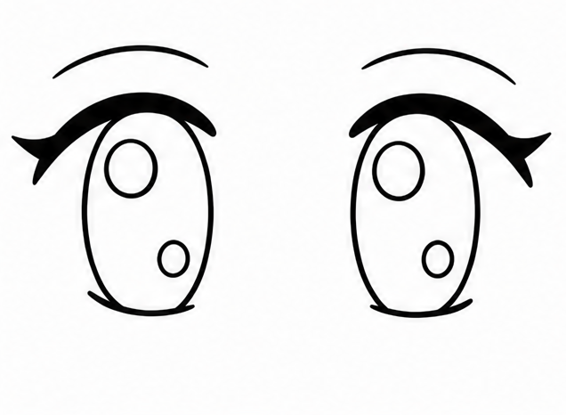 How to draw anime eyes — step 7