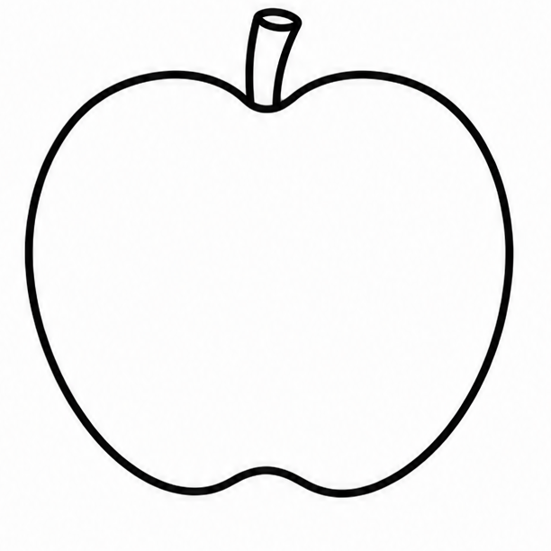 How to draw apple — step 4