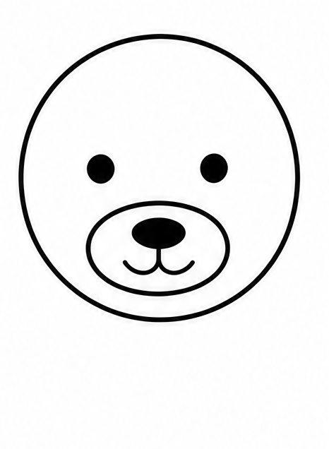 How to draw bear — step 3