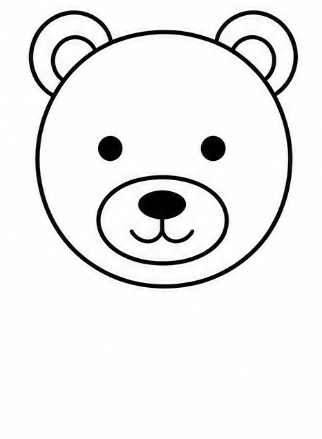 How to draw bear — step 4