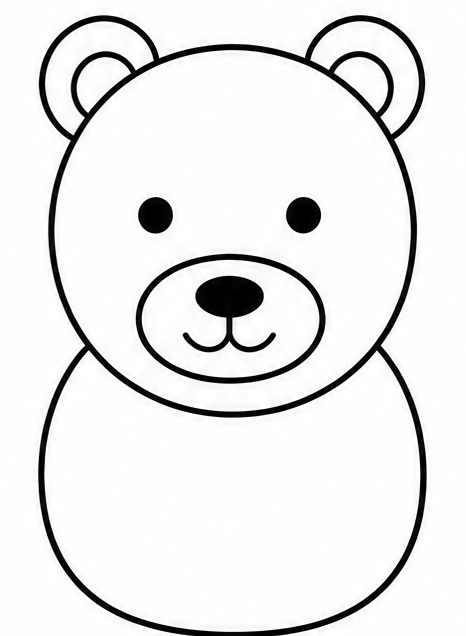 How to draw bear — step 5