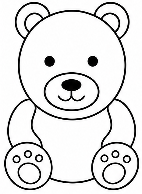 How to draw bear — step 7