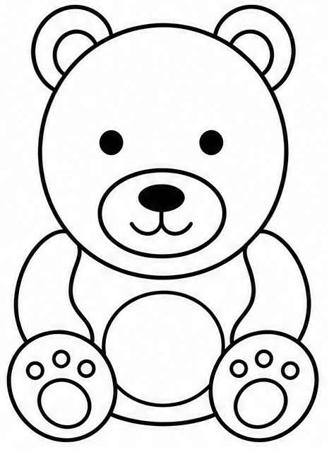 How to draw bear — step 8