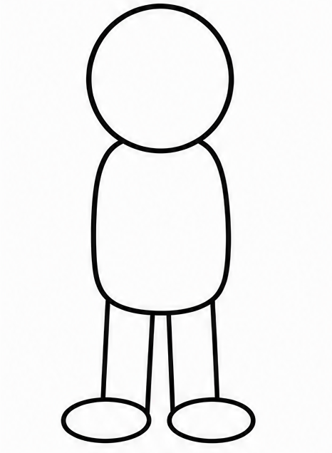 How to draw body — step 4