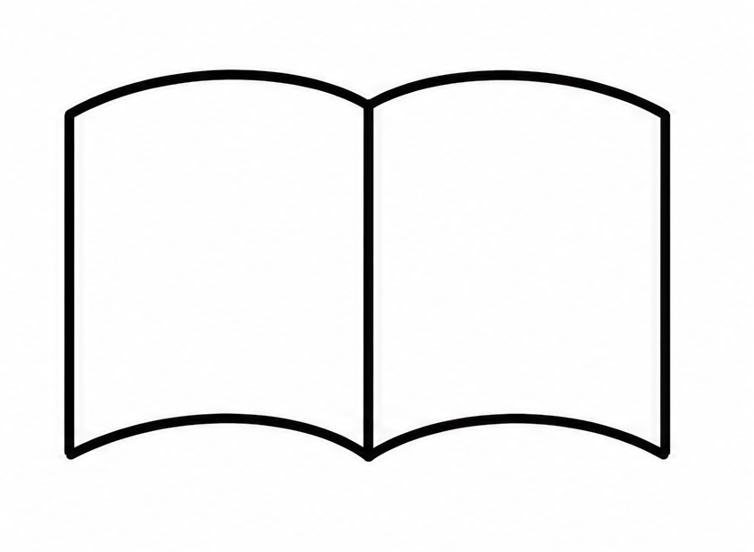 How to draw book — step 3