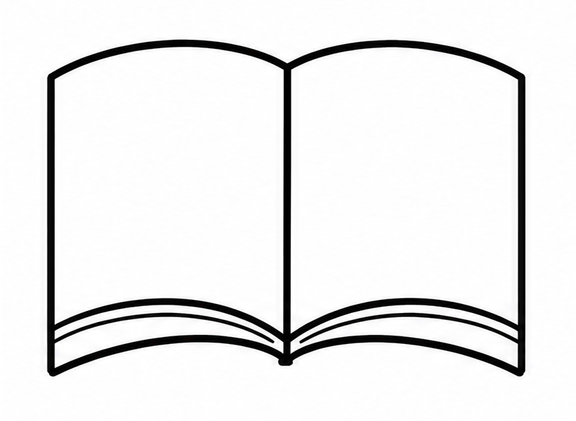 How to draw book — step 4