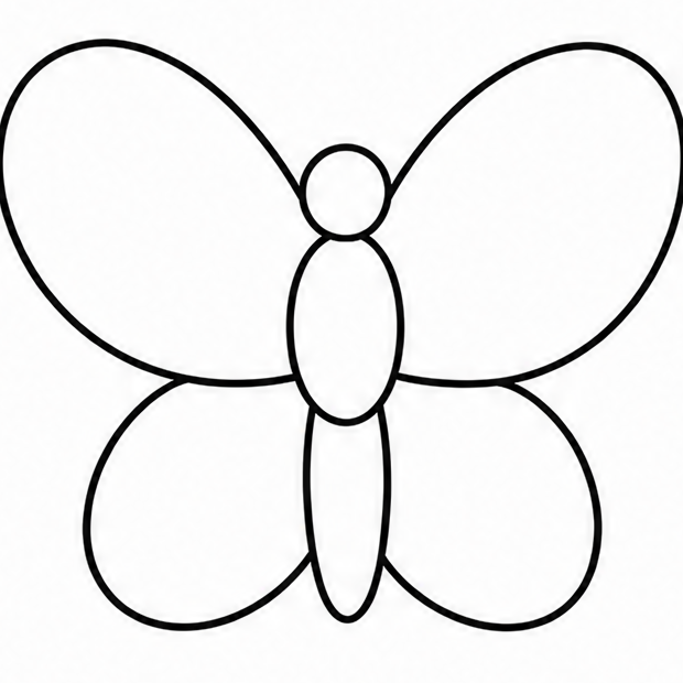 How to draw butterfly — step 5