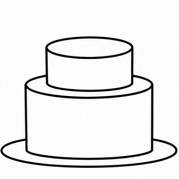 How to draw cake — step 5