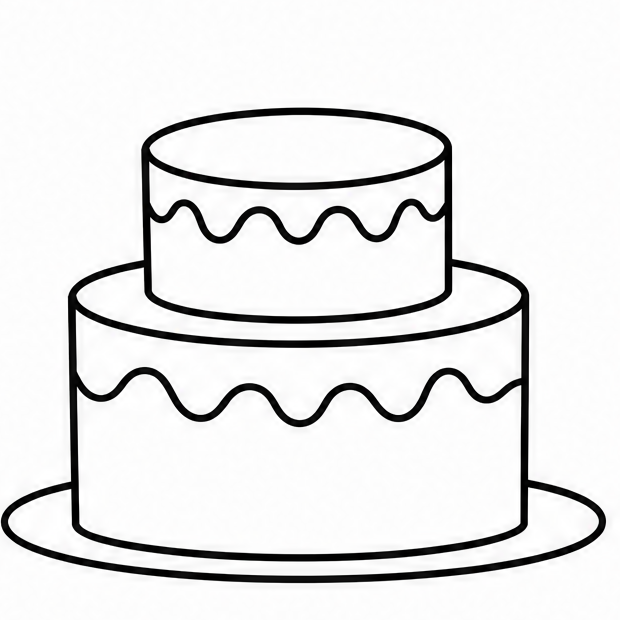 How to draw cake — step 6
