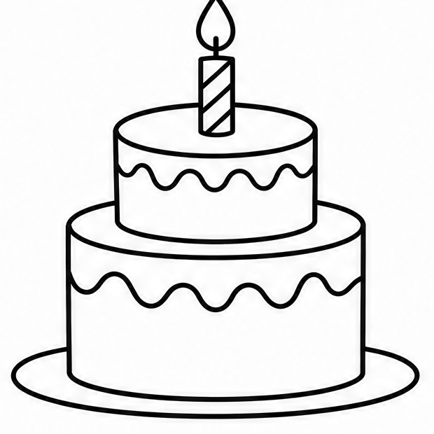How to draw cake — step 8