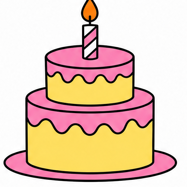 how to draw a cake drawing
