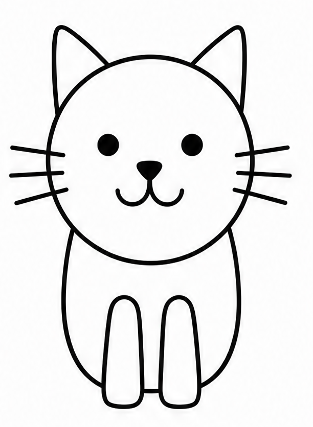 How to draw cat — step 6