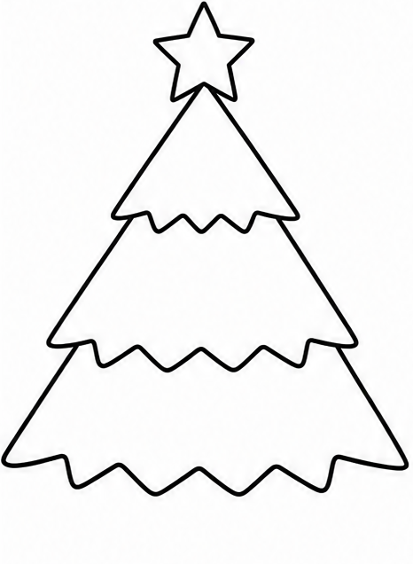 How to draw christmas tree — step 4
