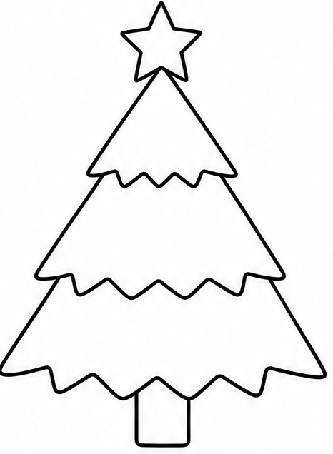 How to draw christmas tree — step 5