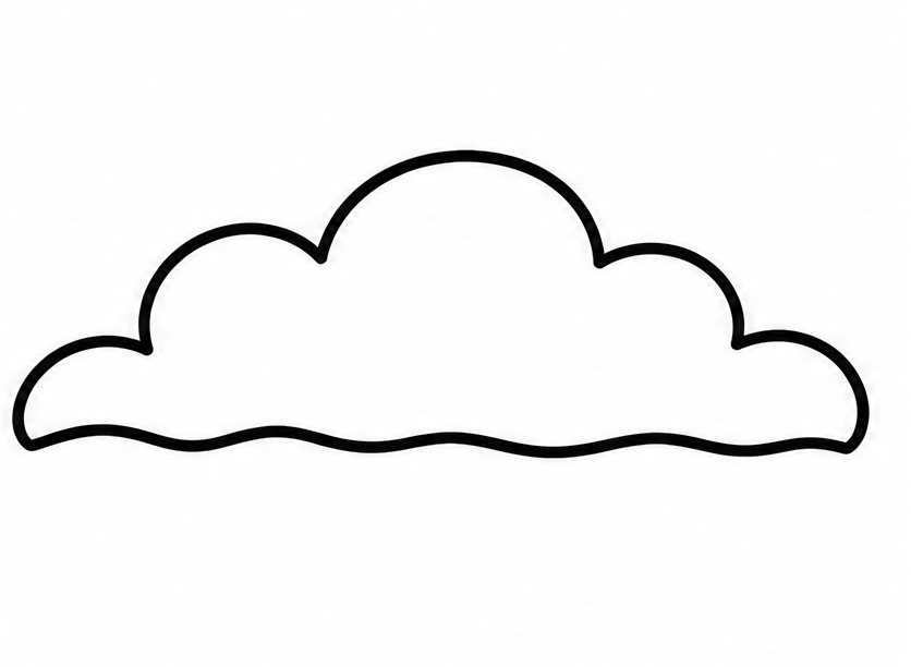 How to draw clouds — step 3