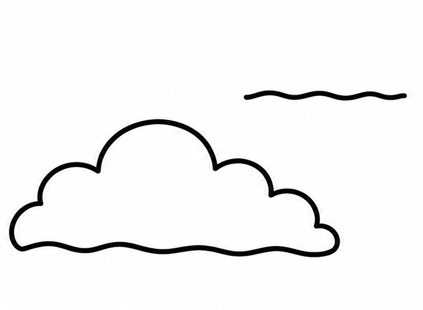 How to draw clouds — step 4