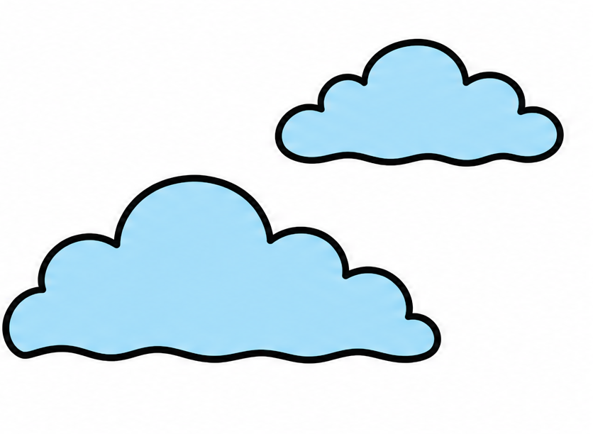 how to draw clouds drawing