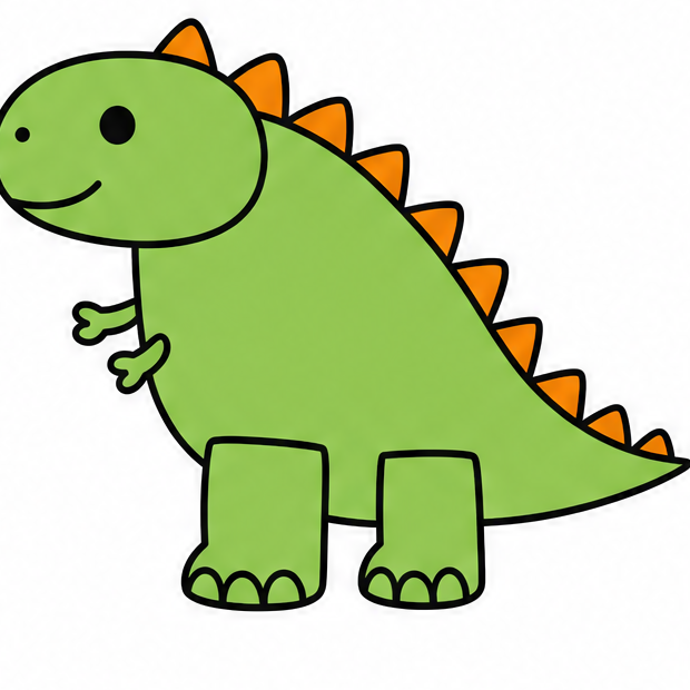 how to draw a dinosaur finished drawing