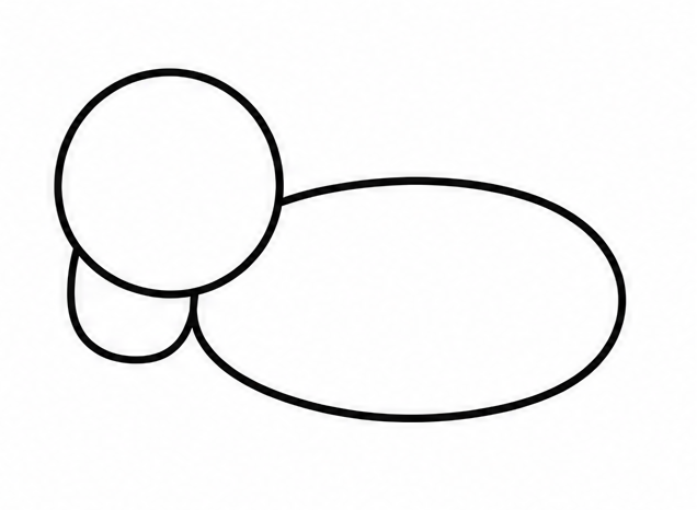 How to draw dog — step 3