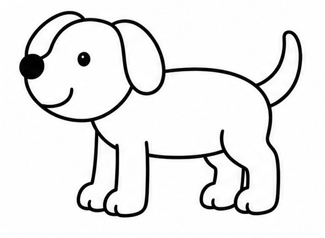How to draw dog — step 7