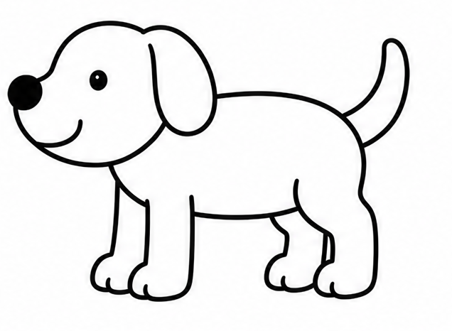 How to draw dog — step 8