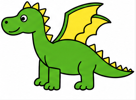 how to draw a dragon finished drawing