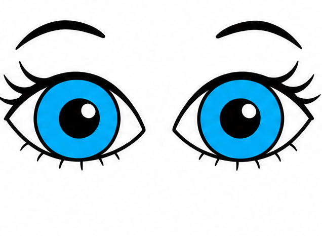 how to draw eyes finished drawing