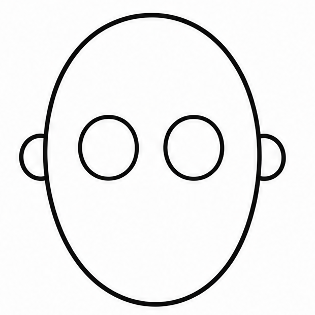 How to draw face — step 3