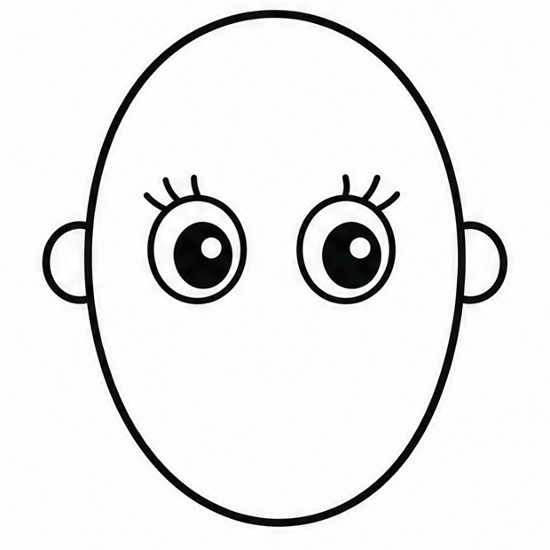 How to draw face — step 4