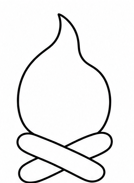 How to draw fire — step 3