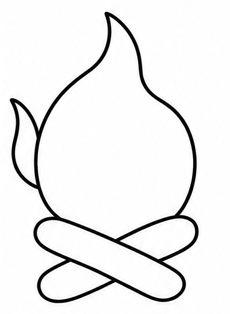 How to draw fire — step 4