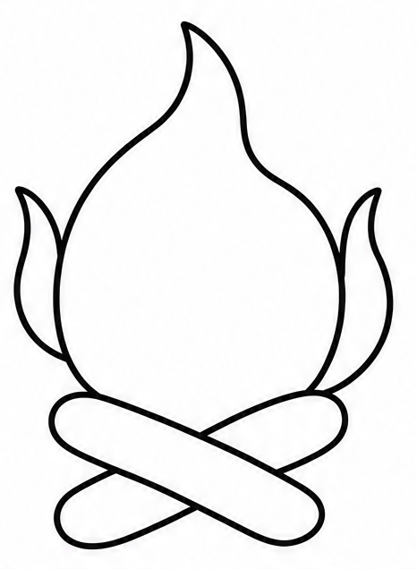 How to draw fire — step 5