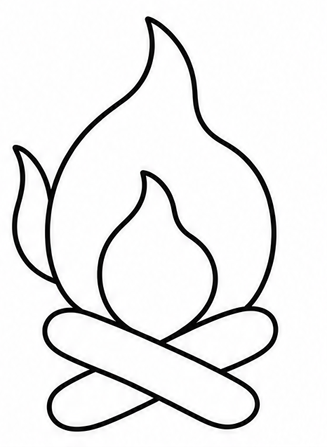 How to draw fire — step 6