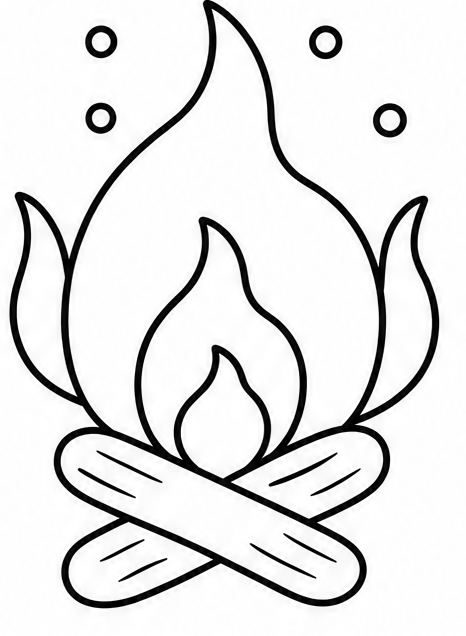 How to draw fire — step 8