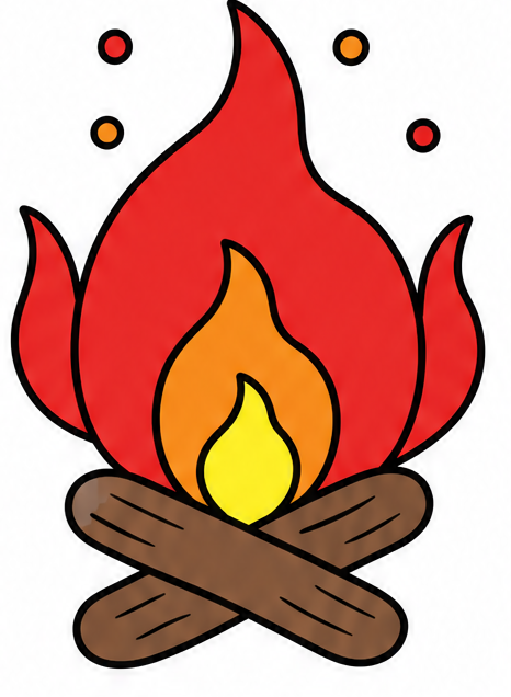 how to draw fire drawing