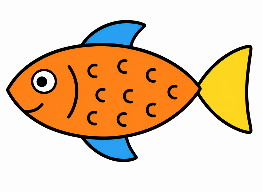 how to draw a fish drawing