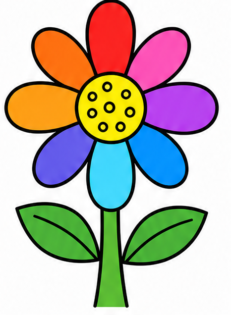 how to draw a flower finished drawing
