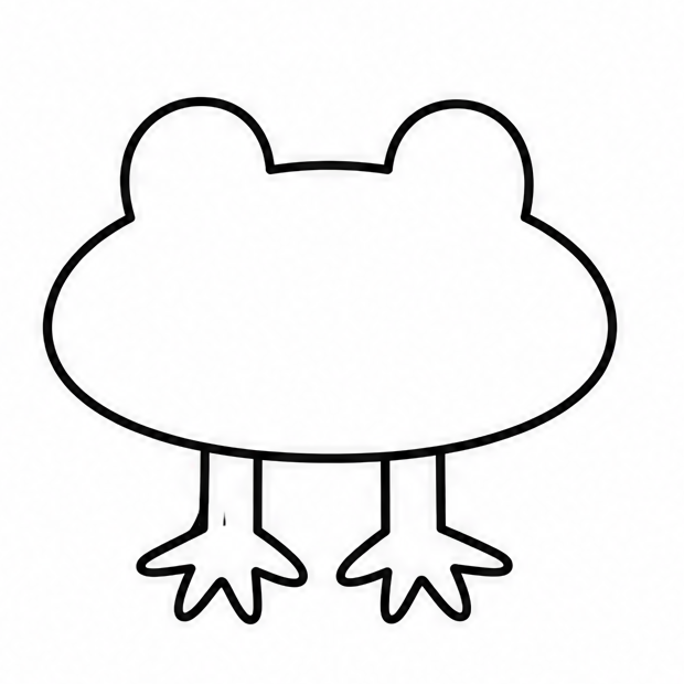 How to draw frog — step 5