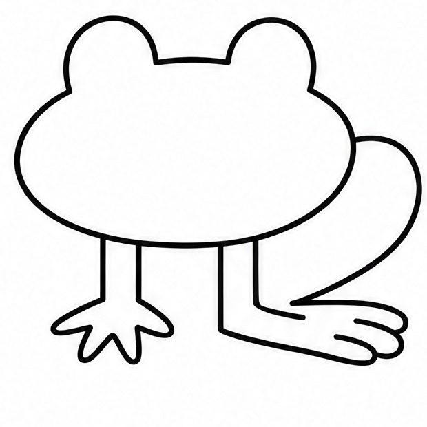How to draw frog — step 7