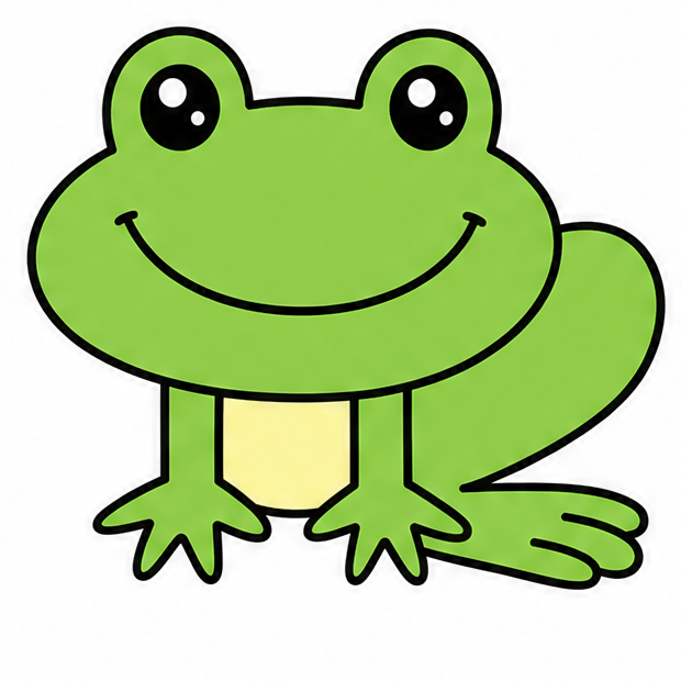 how to draw a frog drawing