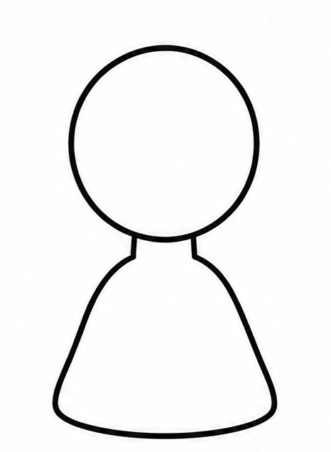 How to draw girl — step 2