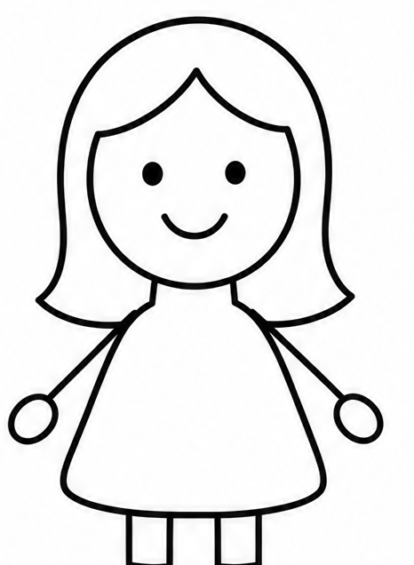 How to draw girl — step 6