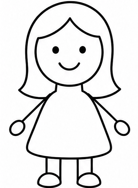 How to draw girl — step 7